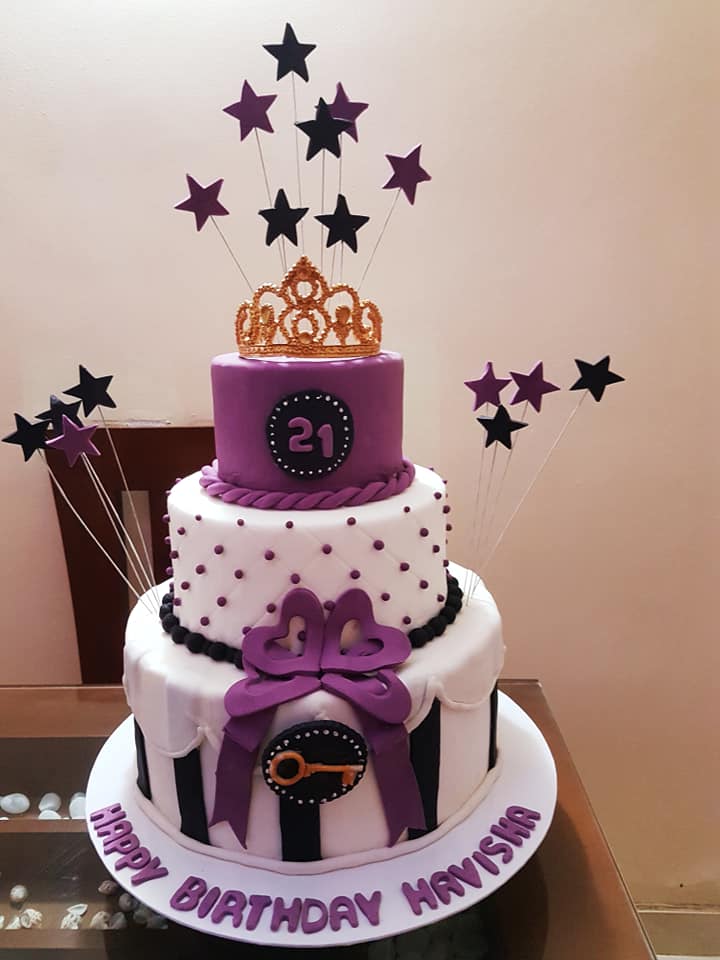 Celebration birthday cake by Rovin's Cake